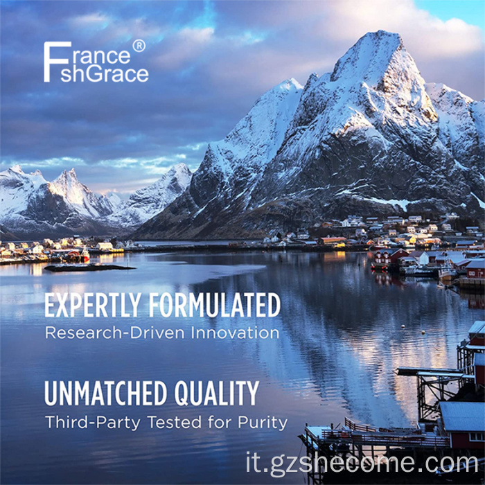 Le capsule omega migliorano il rischio di allergie olio di pesce softgels